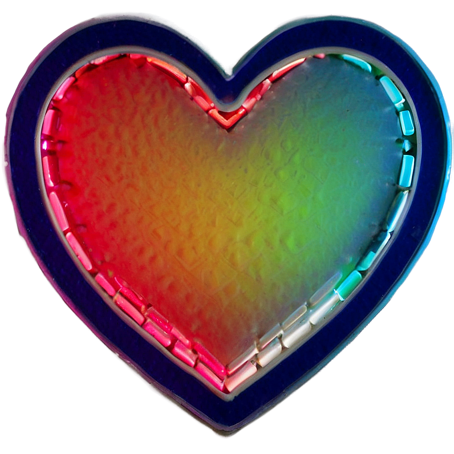 Neon Heart Graphic Png 06122024