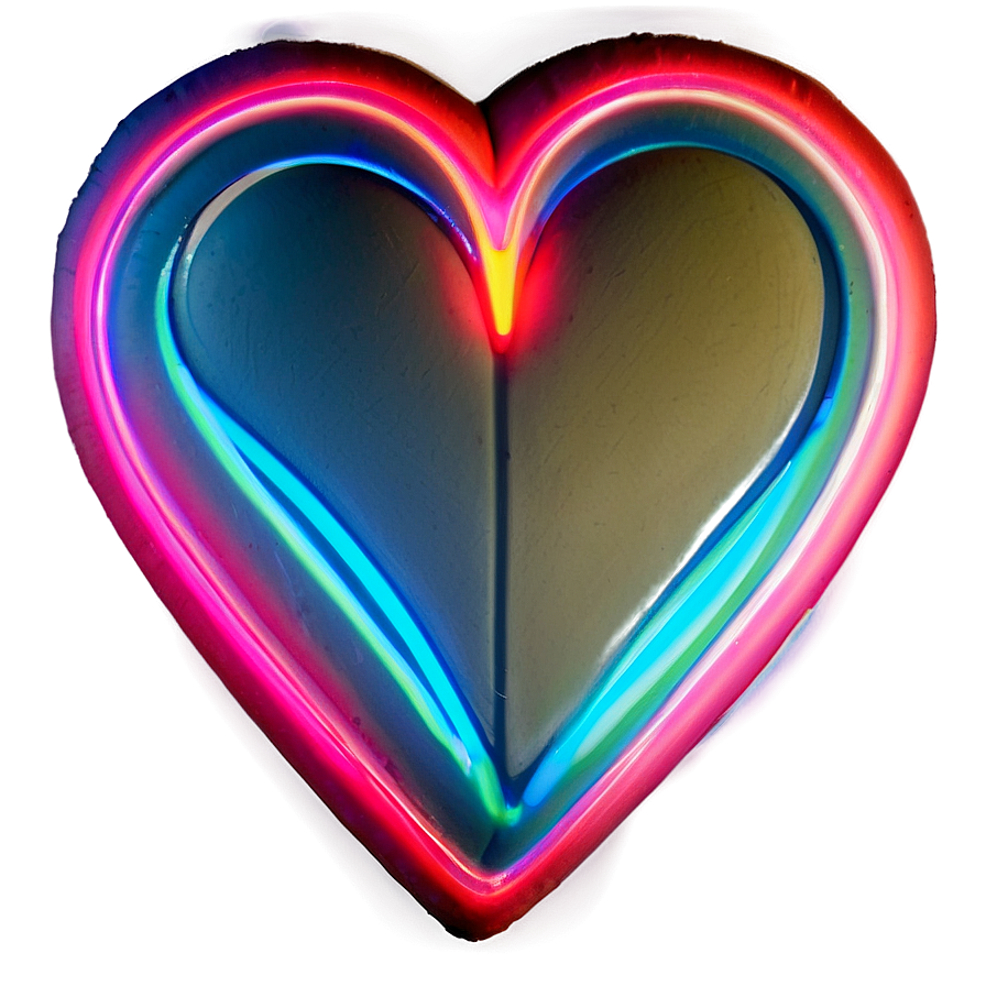 Neon Heart Icon Png 06122024