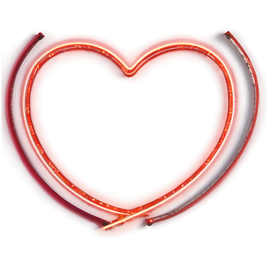 Neon Heart Light Png B