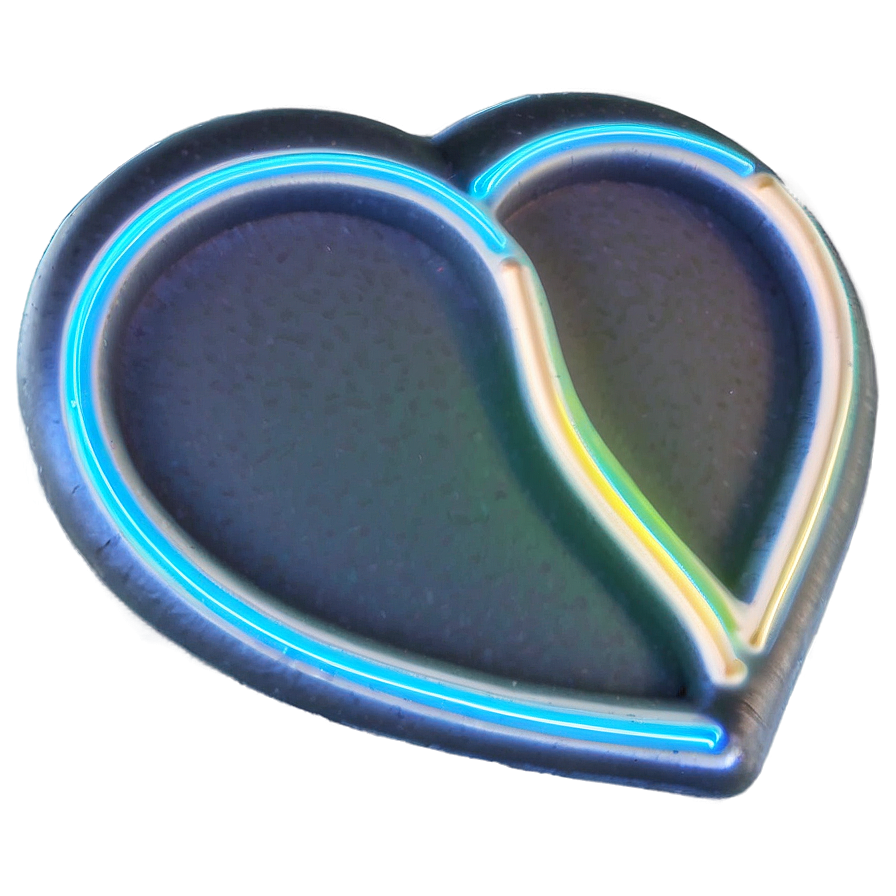 Neon Heart Light Png Yau