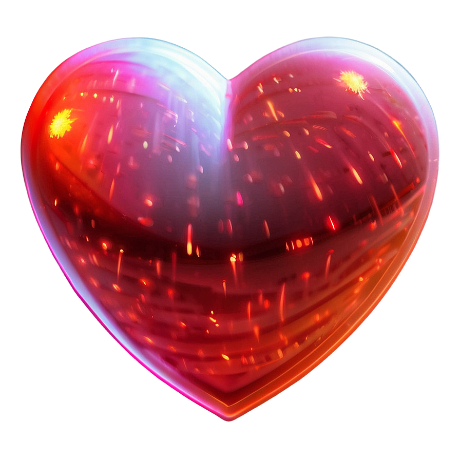 Neon Heart Vector Png Qfs