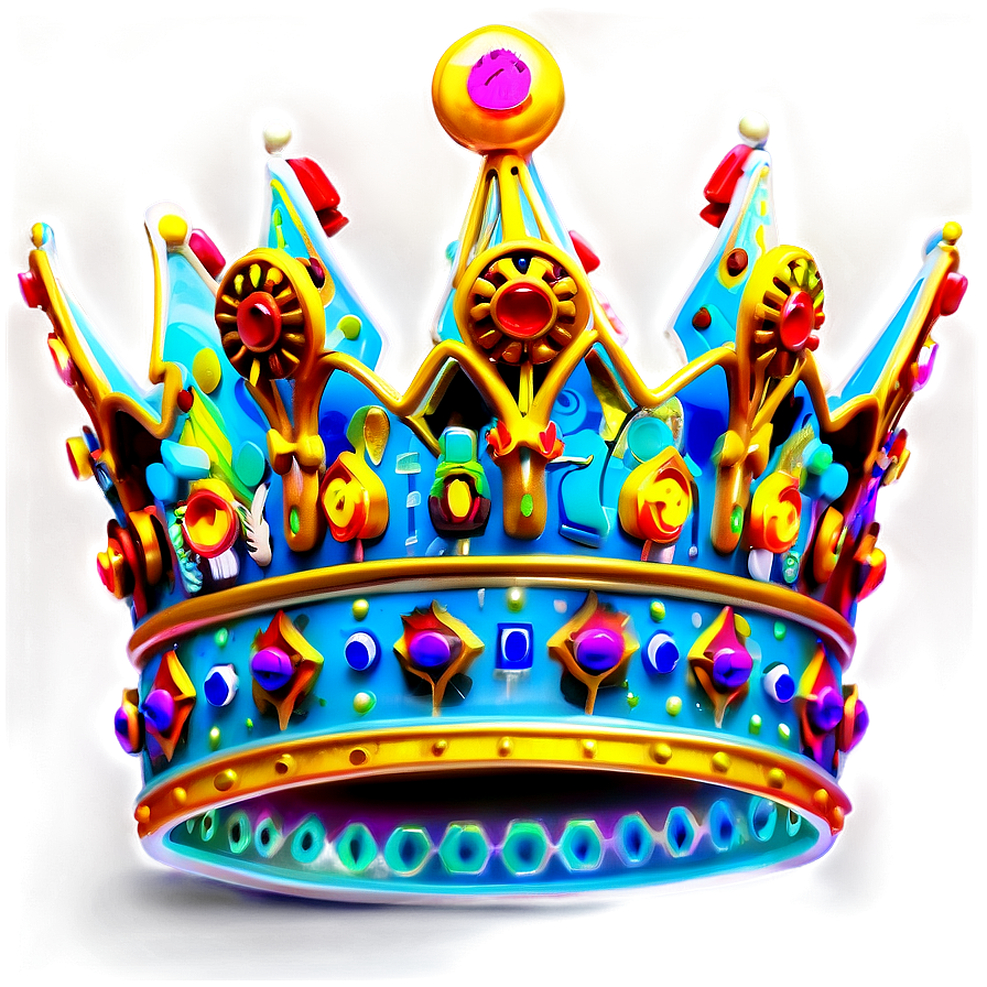 Neon King Crown Png 10