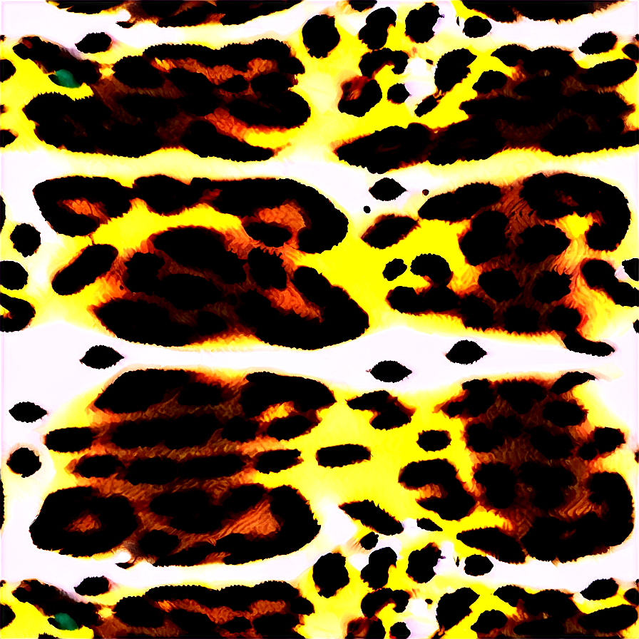 Neon Leopard Pattern Png Ter