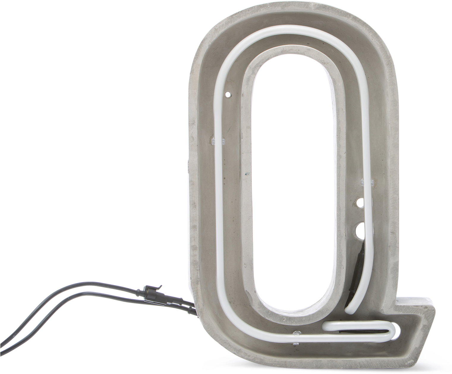 Alphacrete, Concrete Neon Light Q-0 - Iron, HD Png Download PNG with transparent background
