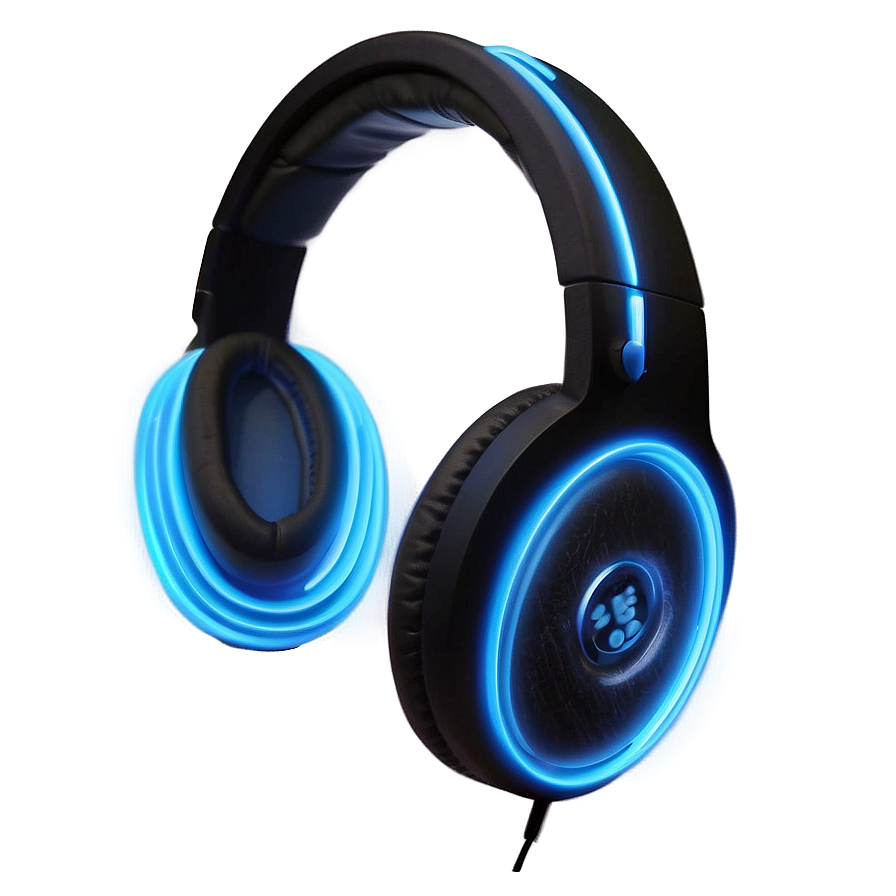 Neon Light Headphones Png 13