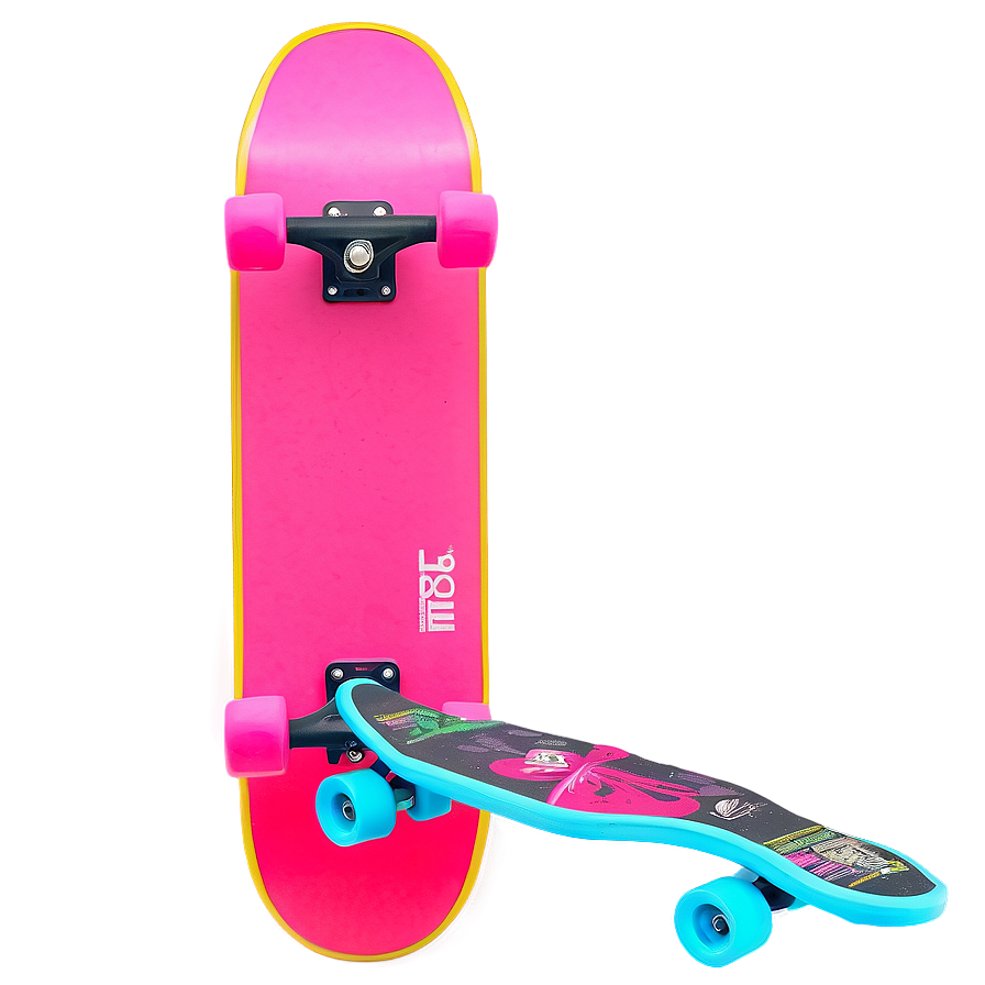 Neon Light Skateboard Deck Png Gwe