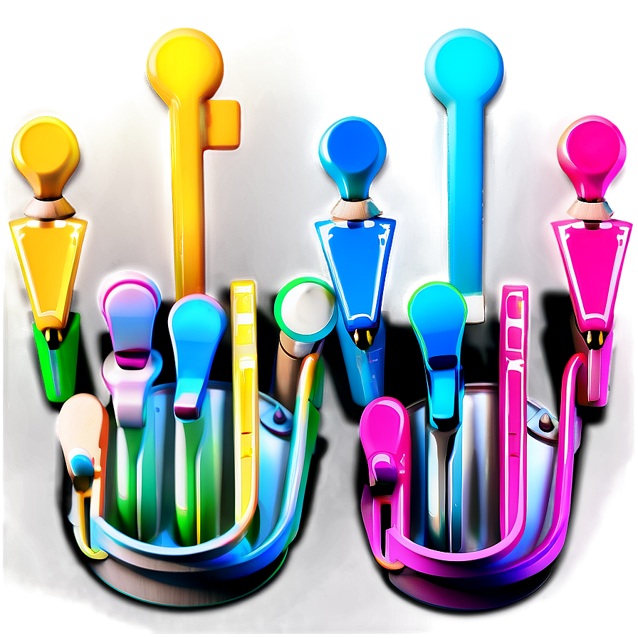 Neon Map Markers PNG mhf45 PNG with transparent background
