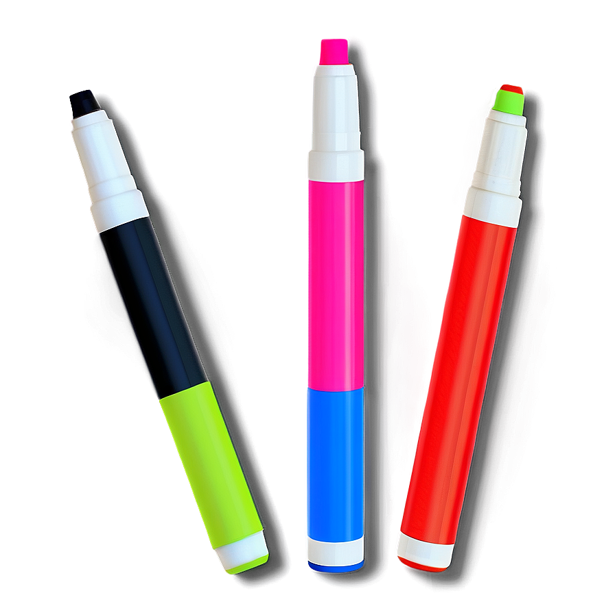 Neon Markers Set Png Kps73