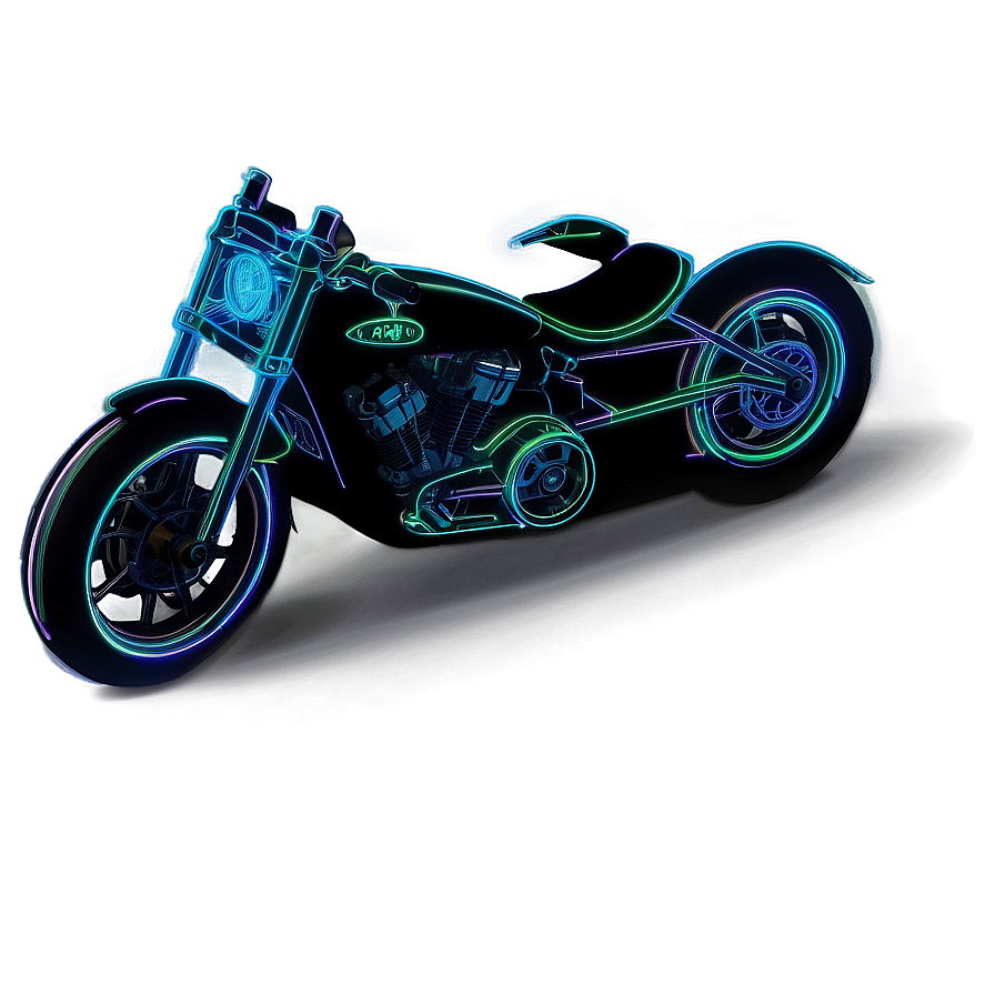 Neon Motorcycle Png Sqa