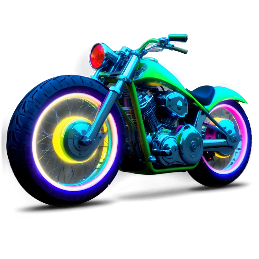 Neon Motorcycle Png Ttm63