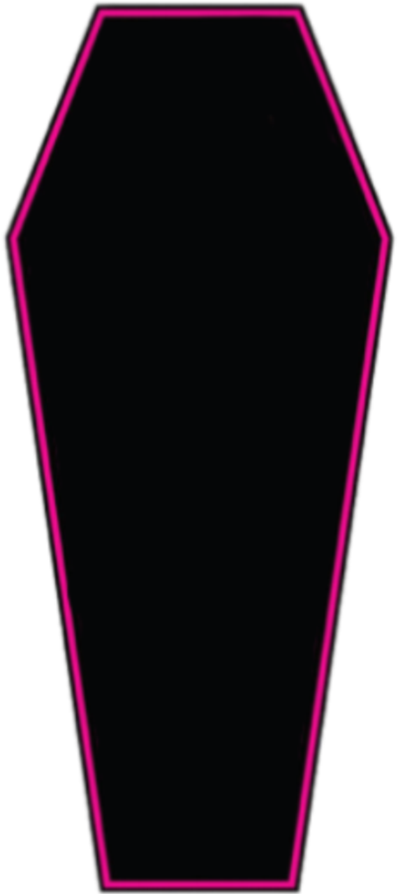 Clipart Coffin Vector Rectangle PNG with transparent background