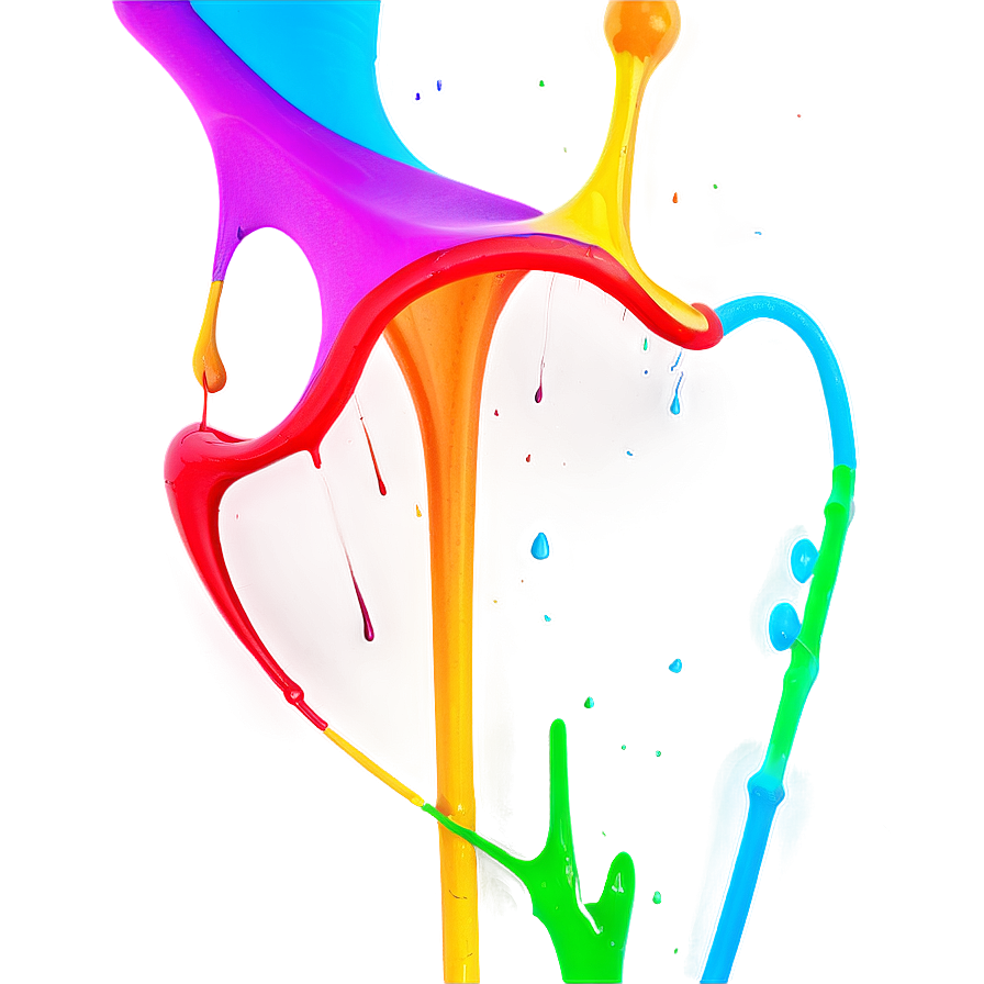 Neon Paint Splash Png 05242024