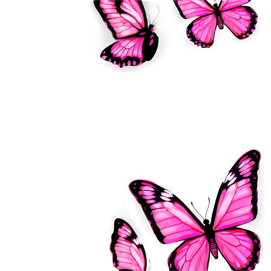 Neon Pink Butterfly Png 54