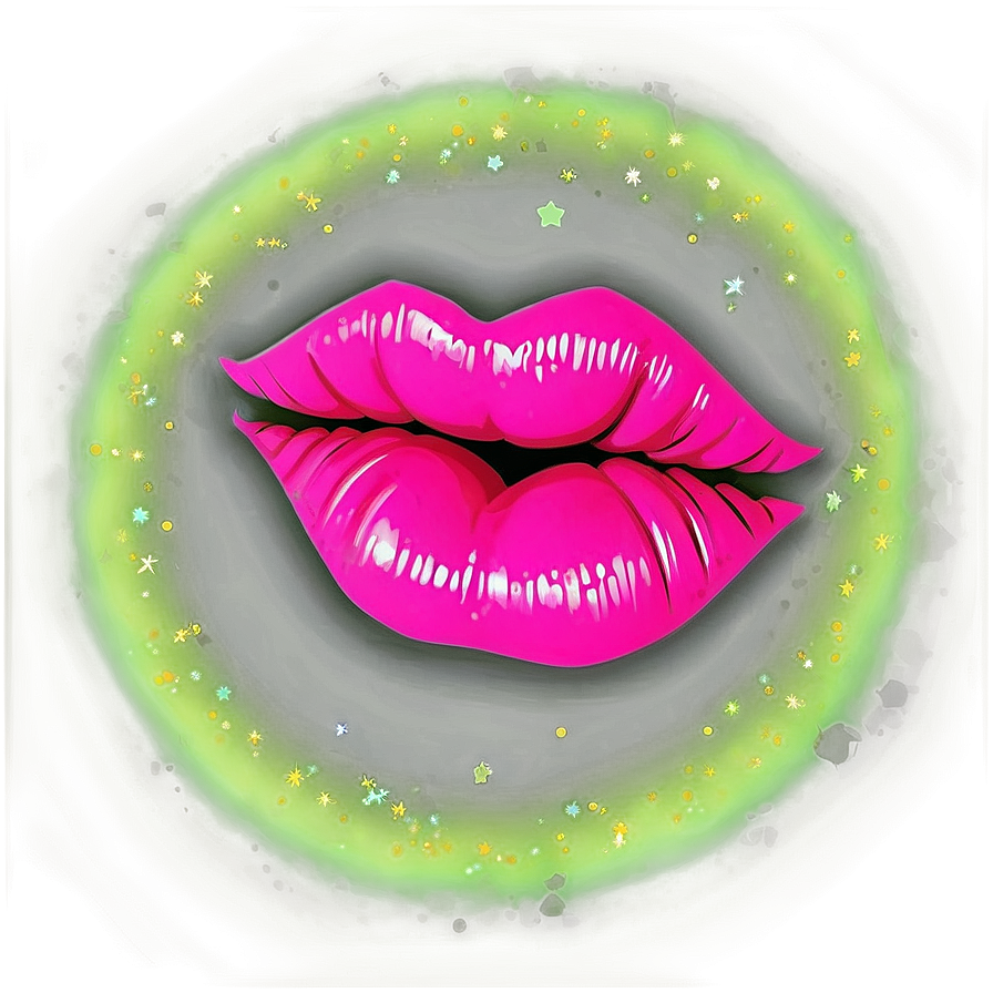 Neon Pink Lips Png 27