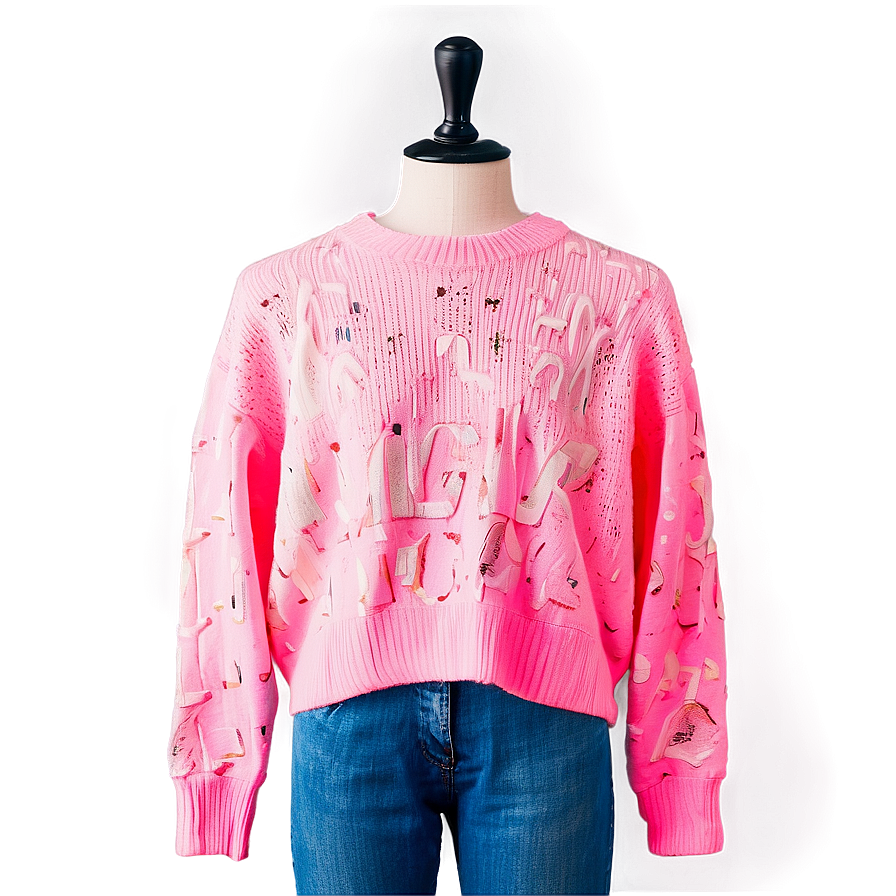 Neon Pink Sweater Png 72