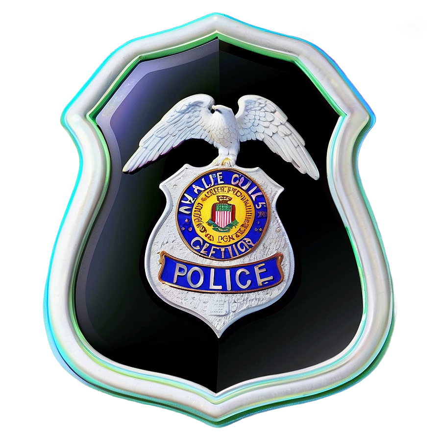 Neon Police Badge Png 91