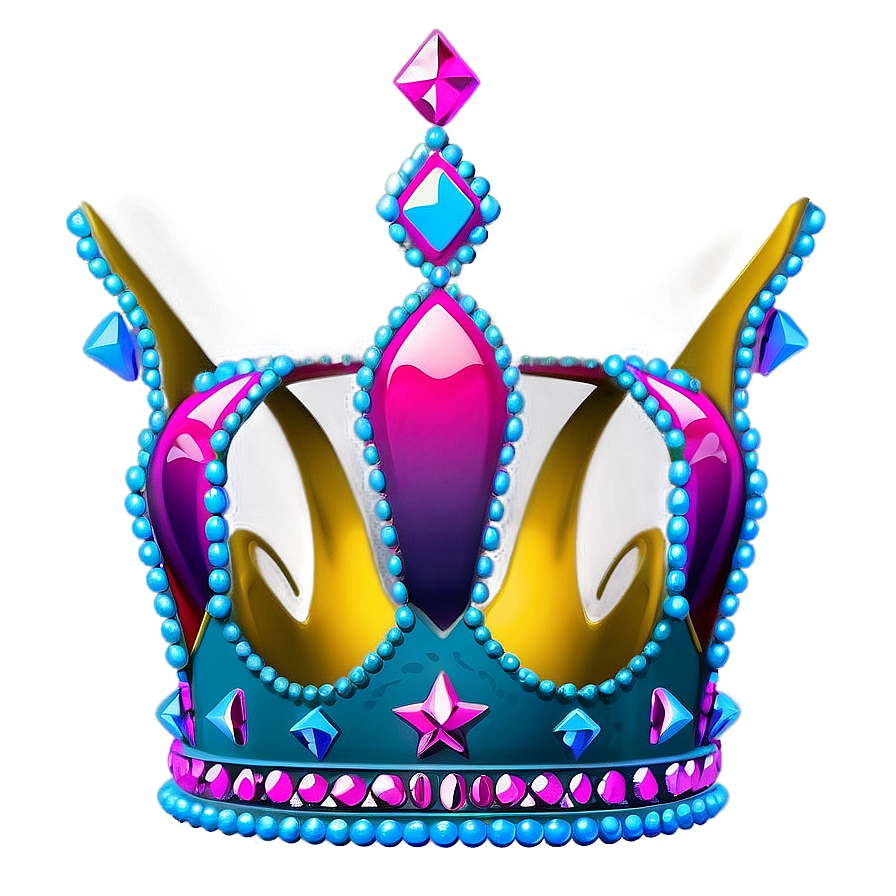 Neon Princess Crown Png 06272024