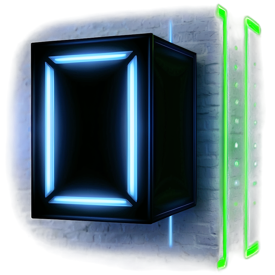 Neon Rectangle Glow Png 66