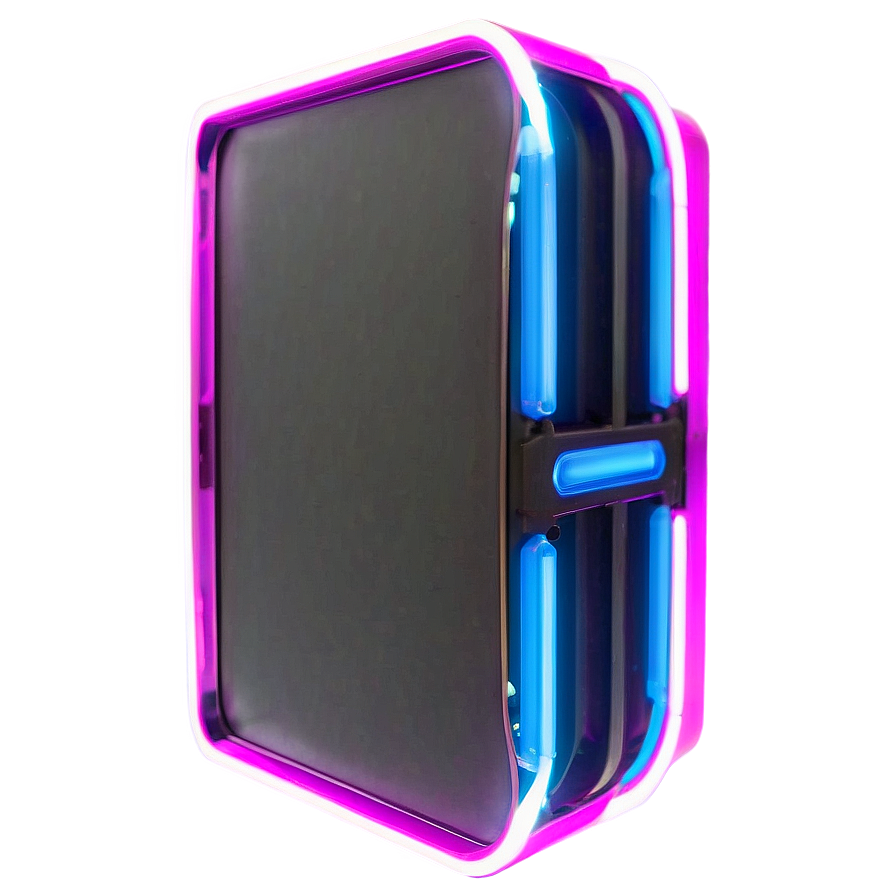 Neon Rectangle Graphic Png 06272024