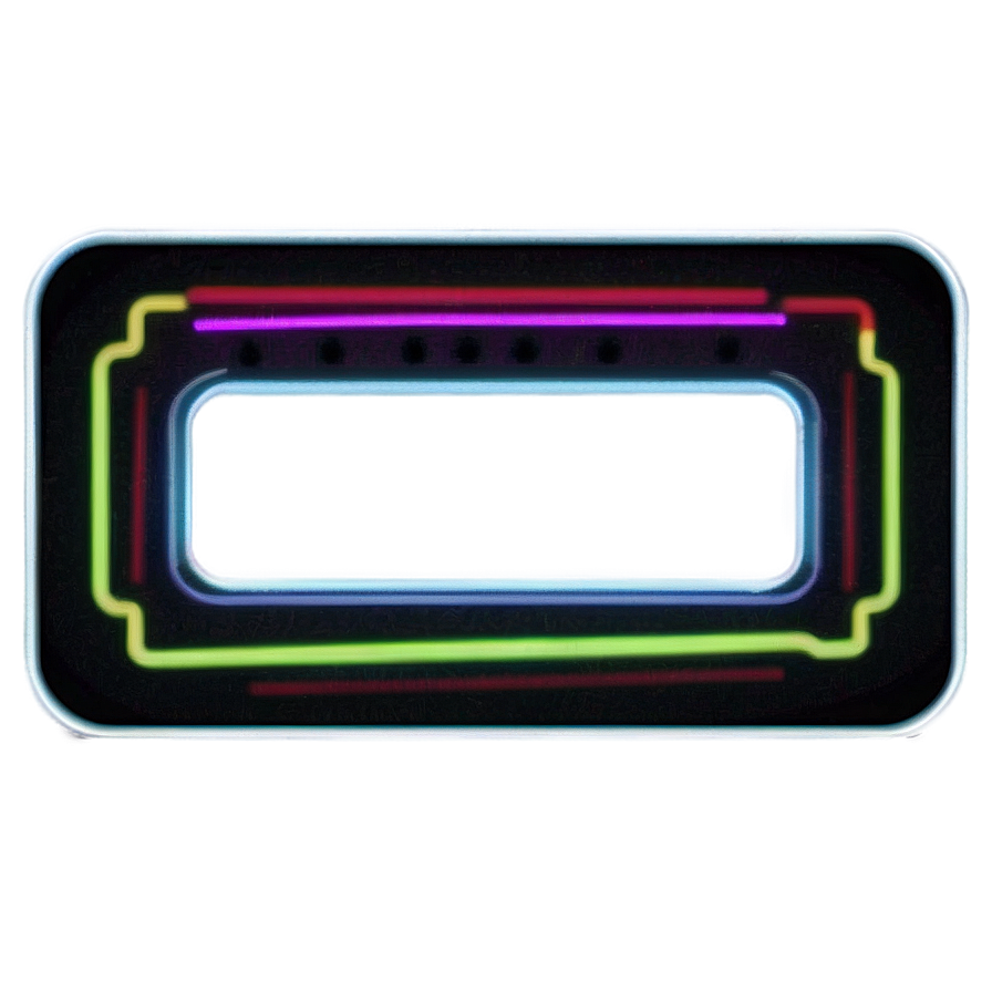 Neon Rectangle Illustration Png 44