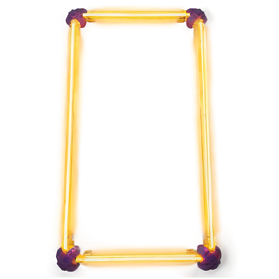 Neon Rectangle Light Png 06272024