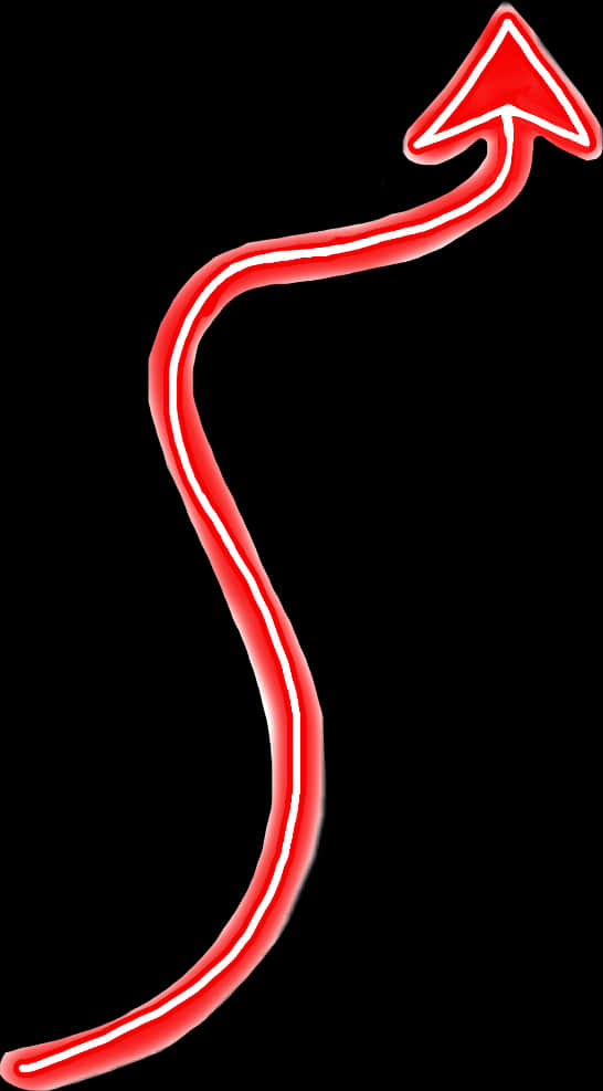 Neon Red Devil Tail