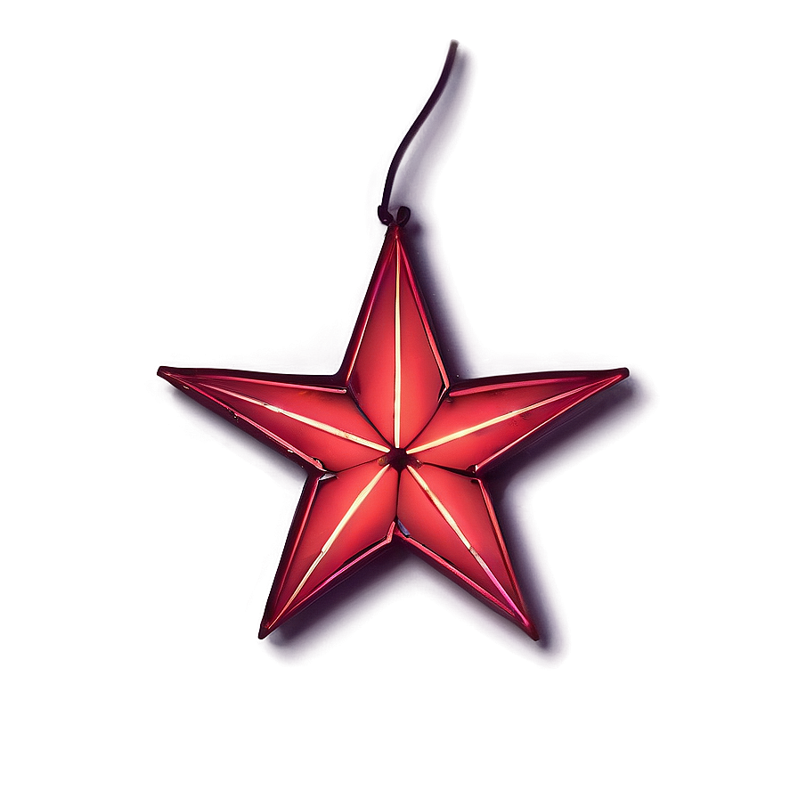 Neon Red Star Png Xva1