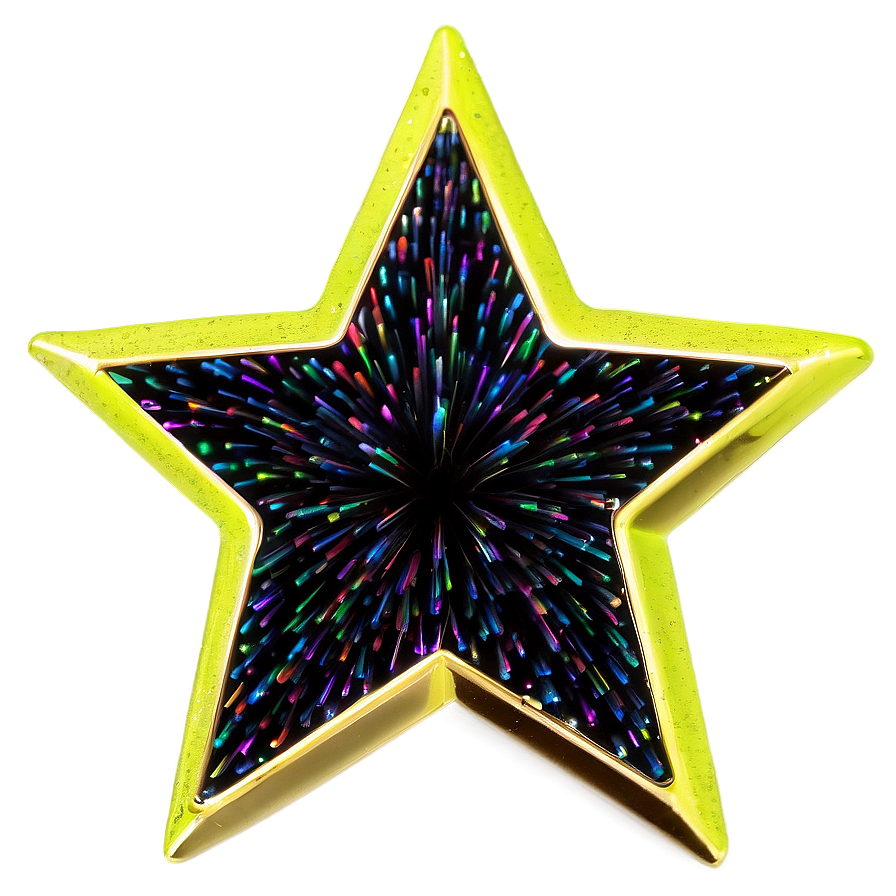 Neon Sparkle Star Png Rlu73