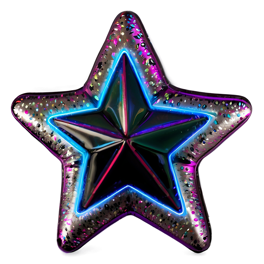 Neon Sparkle Star Png Sdx