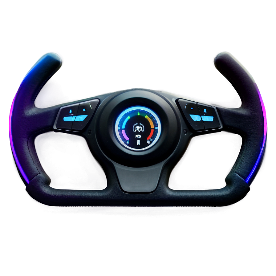 Neon Steering Wheel Concept Png 44