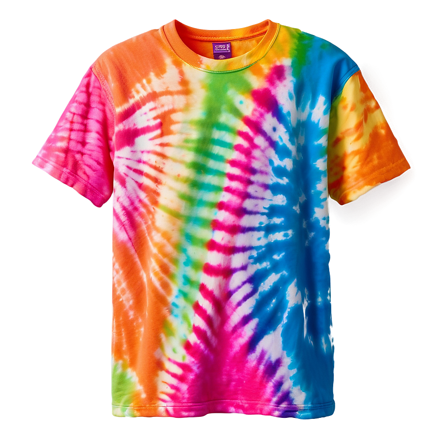 Neon Tie Dye T-shirt Png Bom