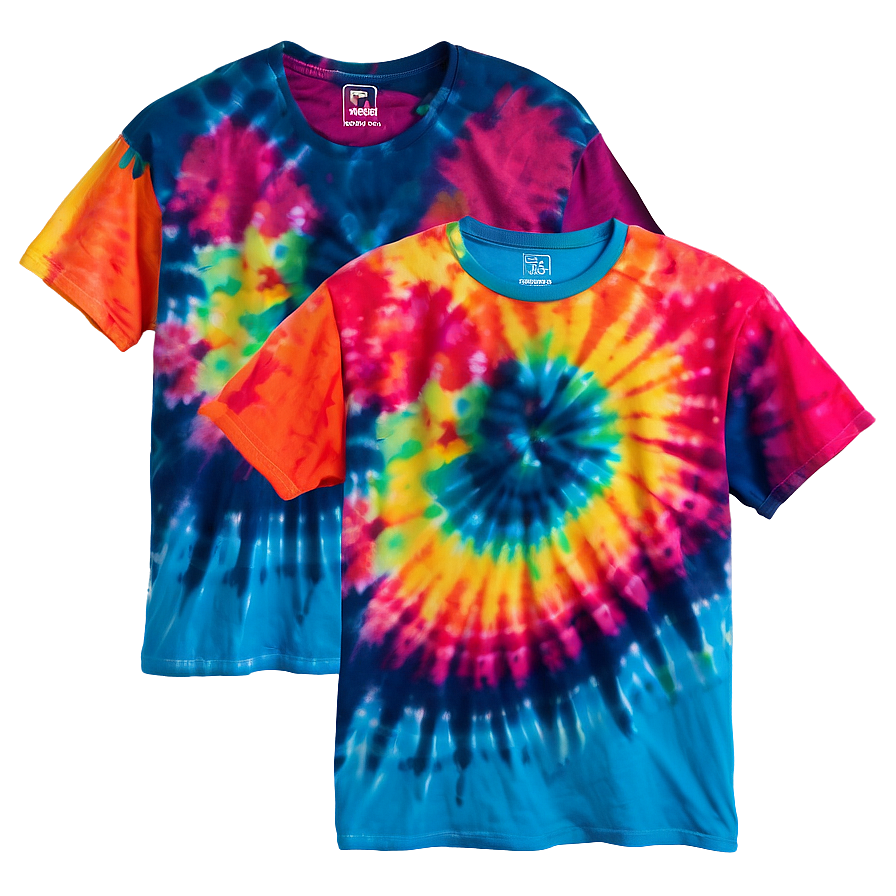 Neon Tie Dye T-shirt Png Spt9