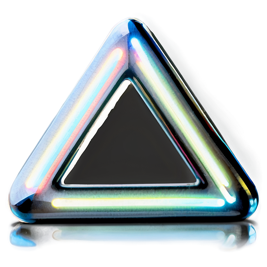 Neon Triangle Light Png 05042024