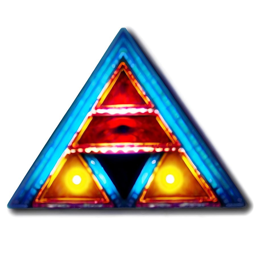 Neon Triforce Sign Png 05242024