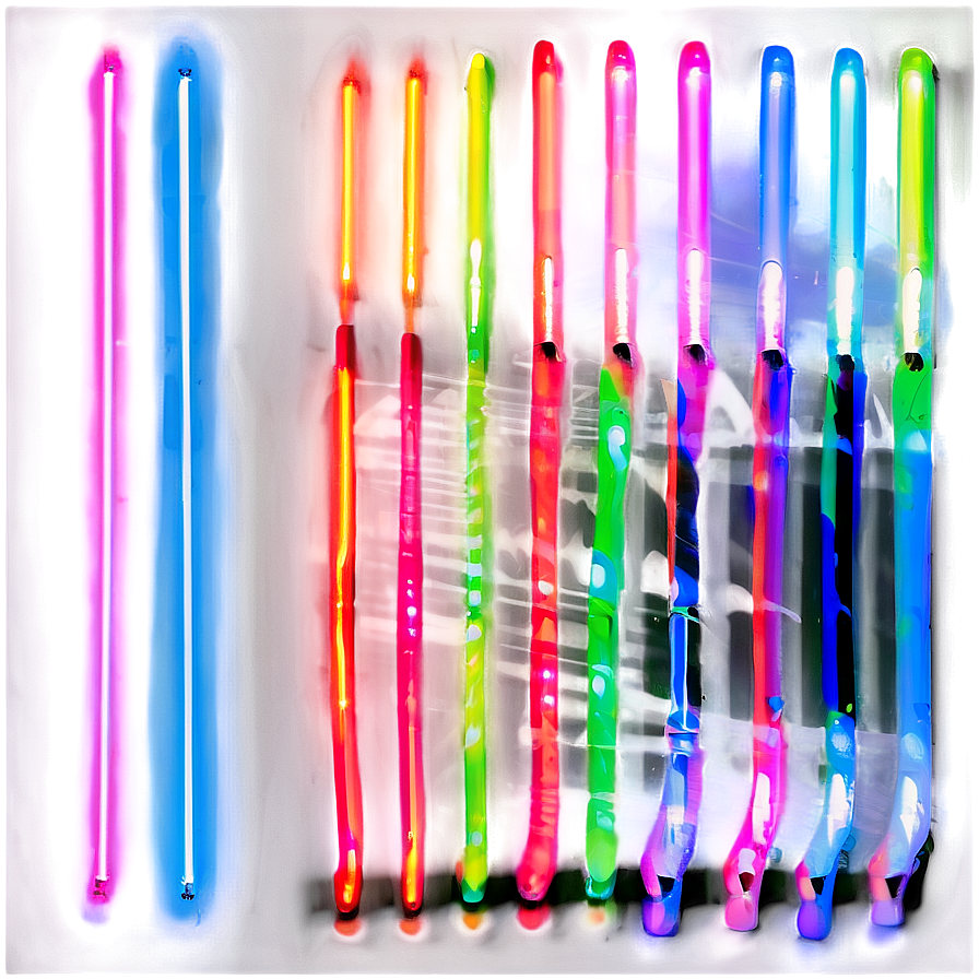 Neon Vertical Line Effect Png 06132024