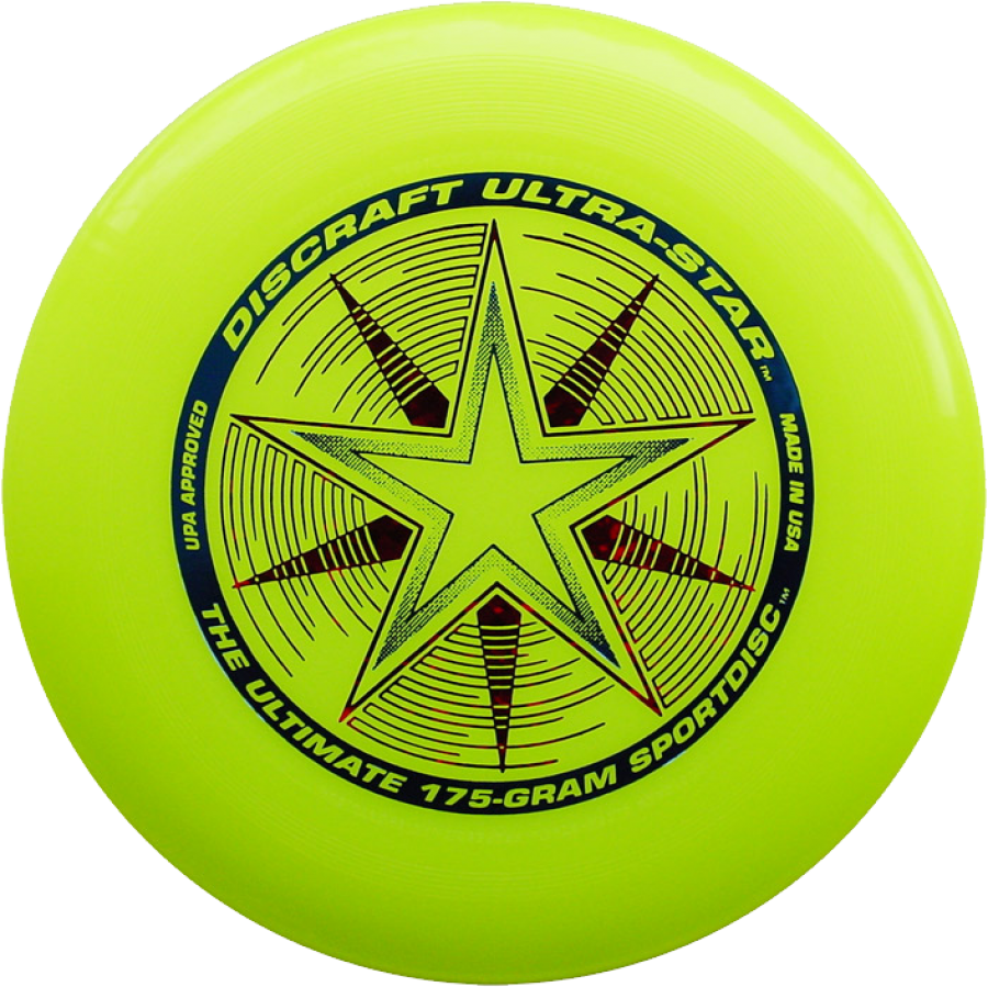 Neon Yellow Discraft Ultimate Frisbee