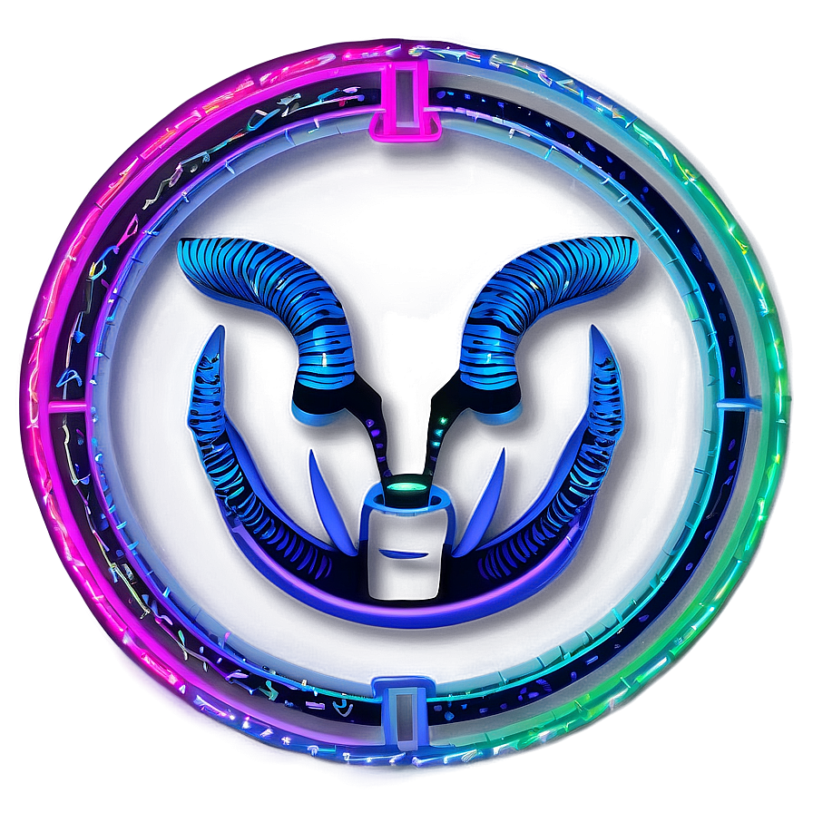 Neon Zodiac Signs PNG 06112024 PNG with transparent background