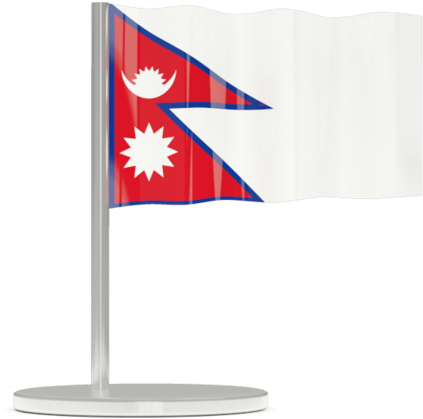 Nepal Flag Desk Display