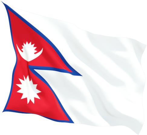 Nepal National Flag Waving