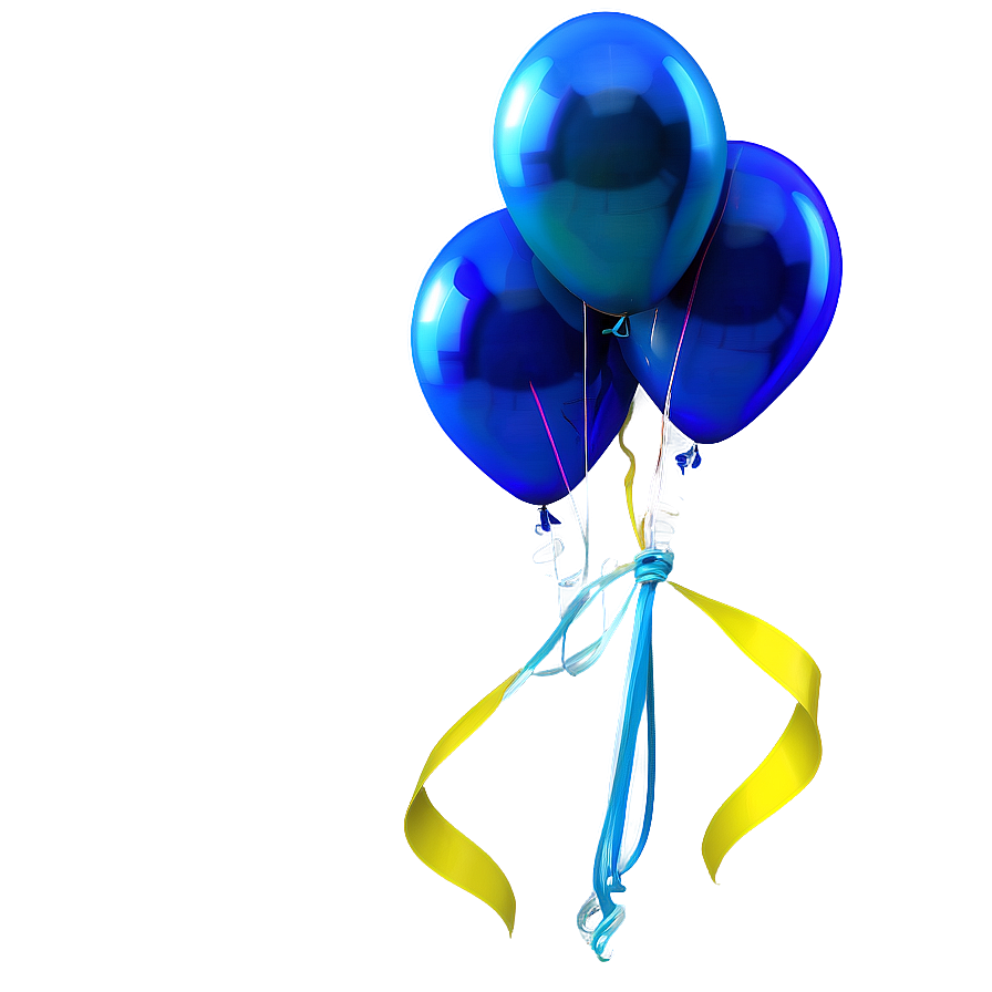 Neptune Blue Balloons Png 06122024