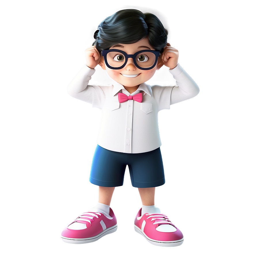 Nerd Character Cartoon PNG 05232024 PNG with transparent background