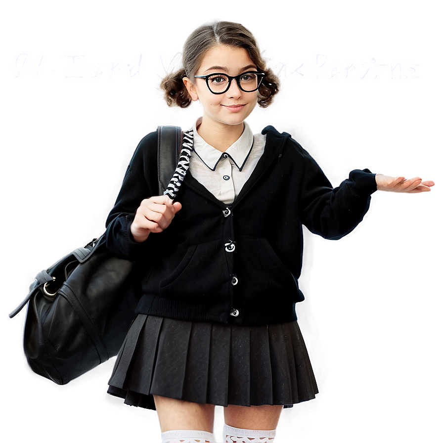 Nerd Girl Illustration Png 52