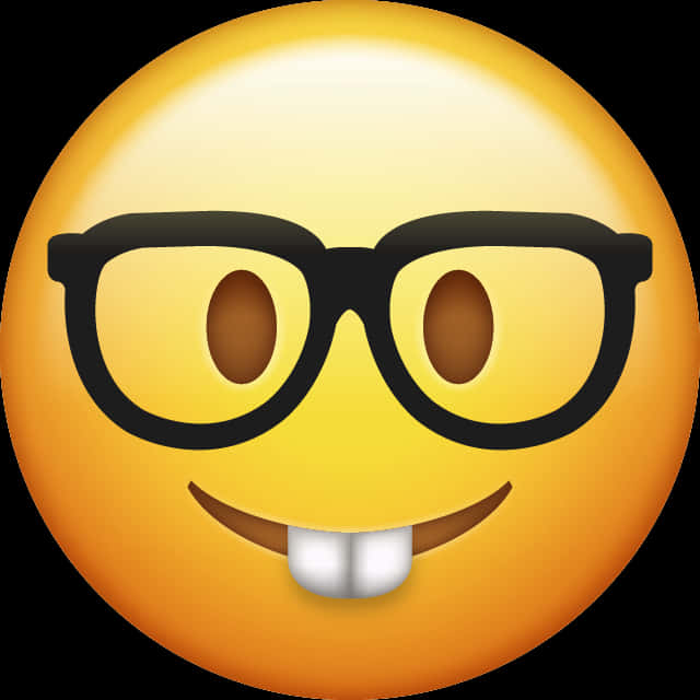 Nerdy Smiling Emoji