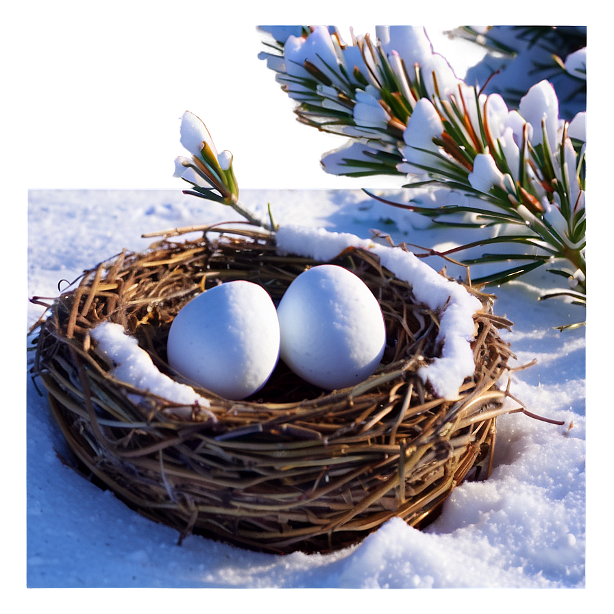 Nest In Snow Png 81