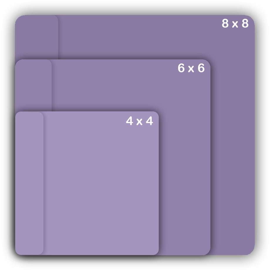 Nested Squares Purple Gradient PNG with transparent background