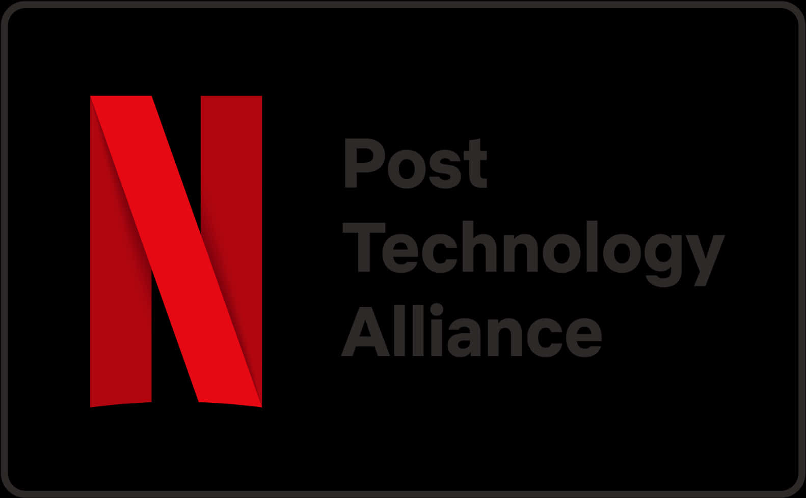 Netflix Post Technology Alliance Logo PNG with transparent background
