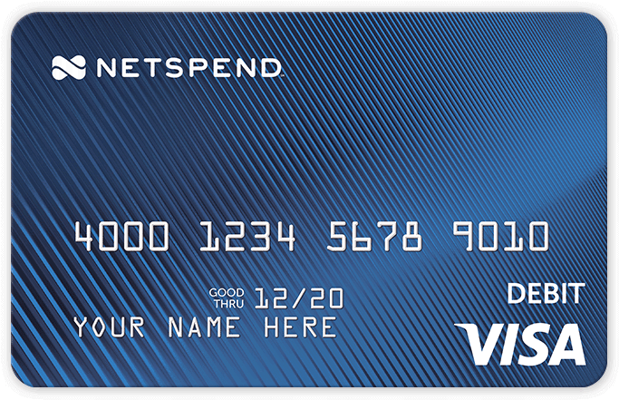 Netspend Visa Debit Card Mockup