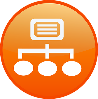 Network Diagram Icon PNG with transparent background
