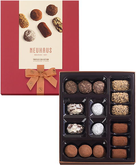 Neuhaus Belgian Truffles Collection PNG with transparent background