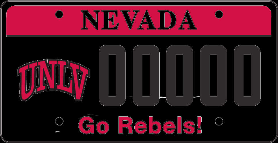 Nevada U N L V Specialty License Plate